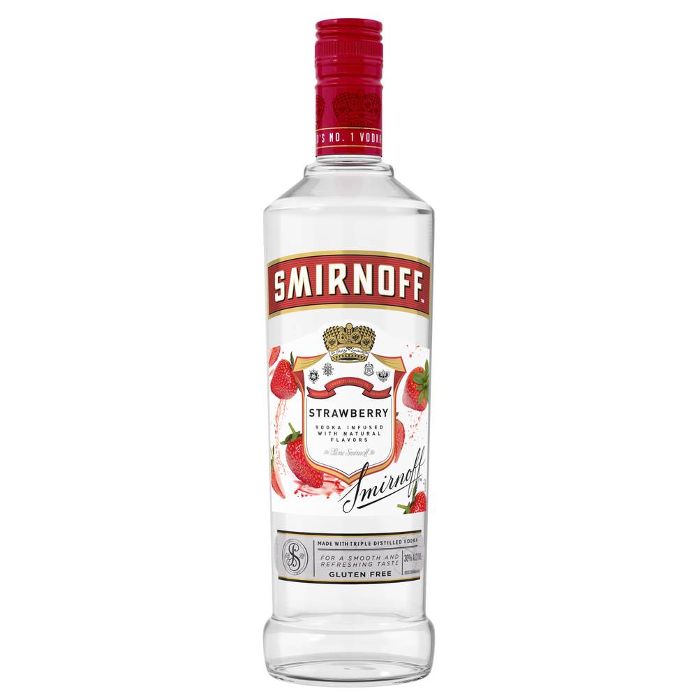 Smirnoff Strawberry Infused Vodka (750 ml)