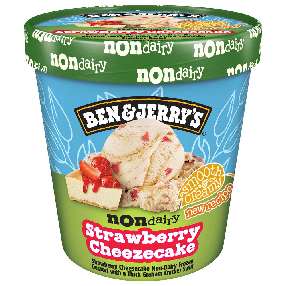 Ben & Jerry's Non Dairy Frozen Dessert, Strawberry-Cheezecake (1 pint)