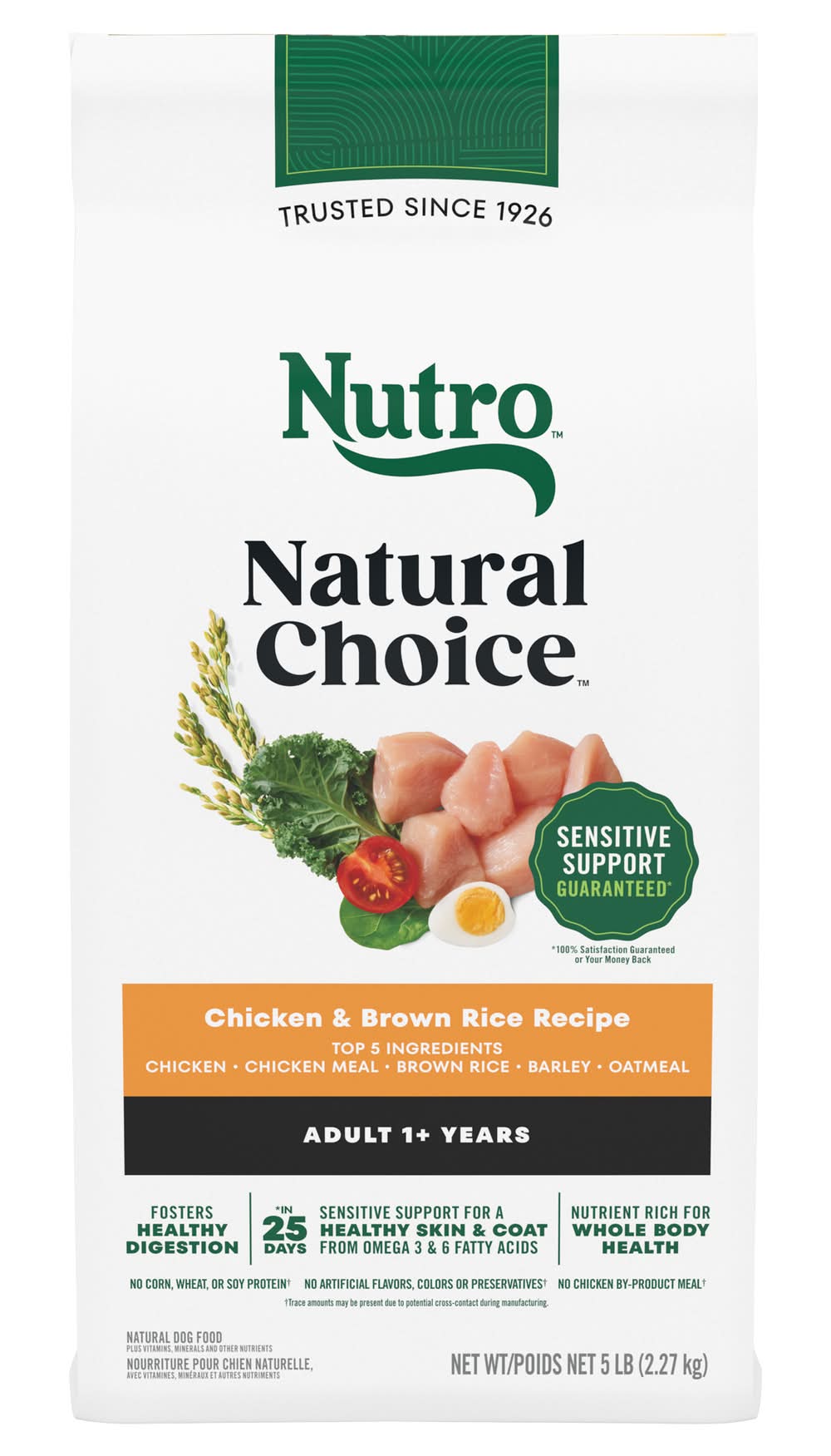Nutro Natural Choice Chicken & Brown Rice Recipe Adult Dog Food (5.01 lbs)