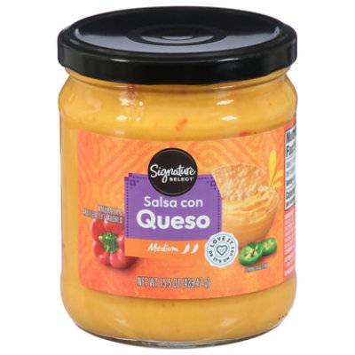 Signature Select Queso Medium Salsa Con - 15.5 Oz