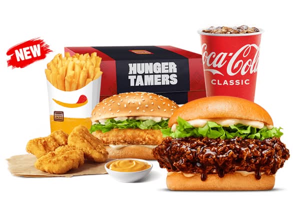Large Korean BBQ Saucy Jack's Fried Chicken Hunger Tamers