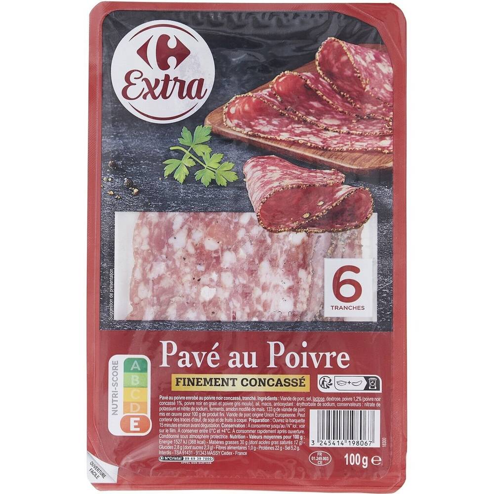 Carrefour Extra - Pavé au poivre (6 pièces)