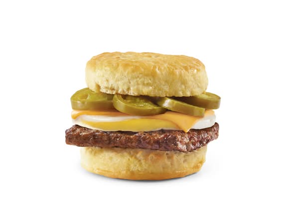 Jalapeño Sausage, Egg, and Cheese Biscuit