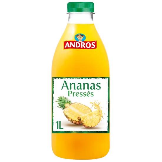 Andros - Jus d'ananas sans sucres ajoutés (1 Litre)