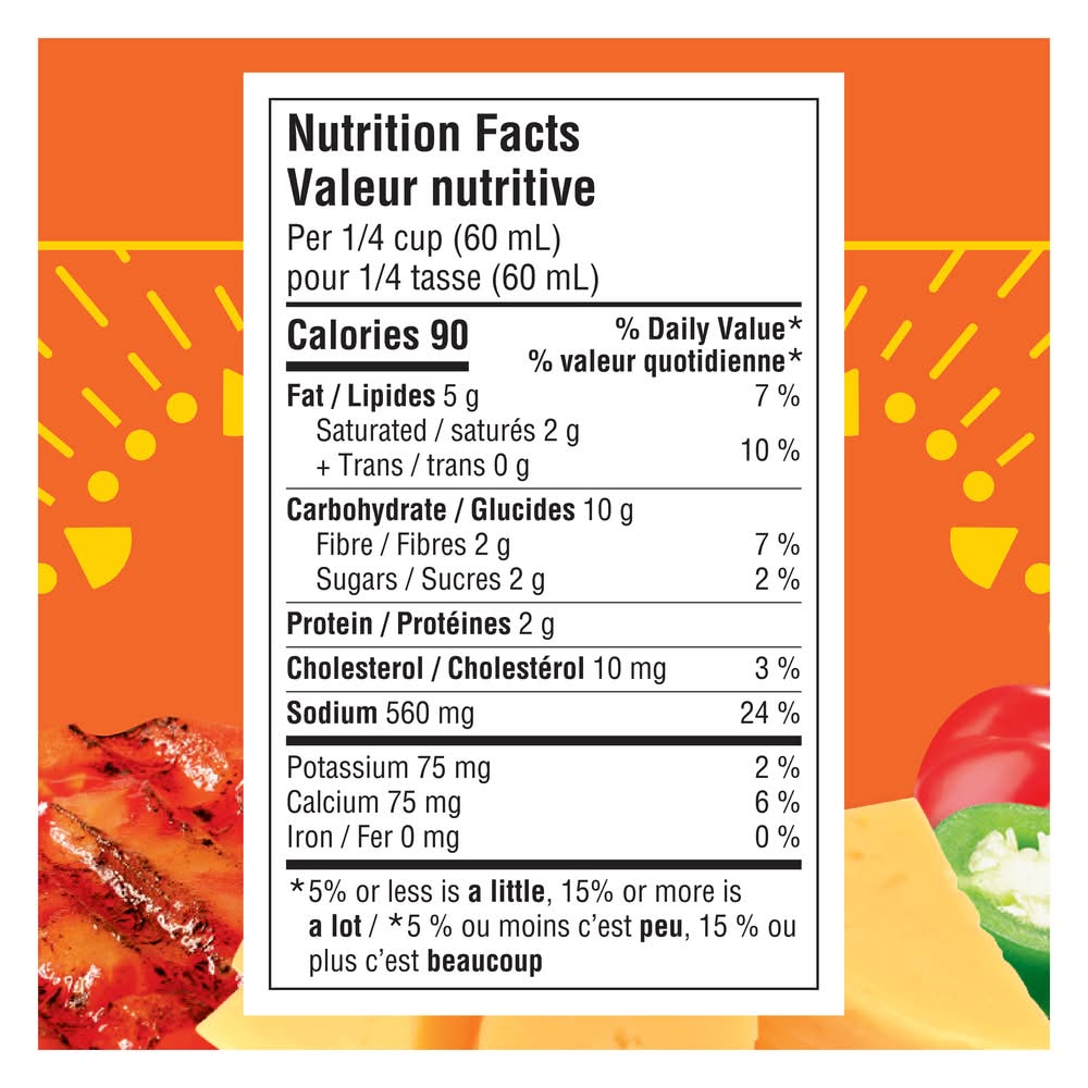 Tostitos salsa au fromage moyenne - medium salsa with cheese