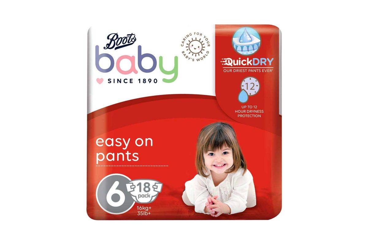 Boots Baby Easy On Pants Extra Large Size 6 18s