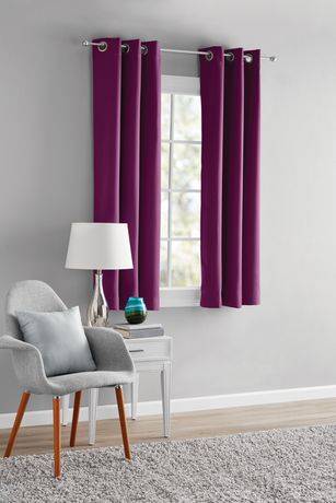 Mainstays Blackout Energy Efficient Grommet Curtain Panel (1 pair)