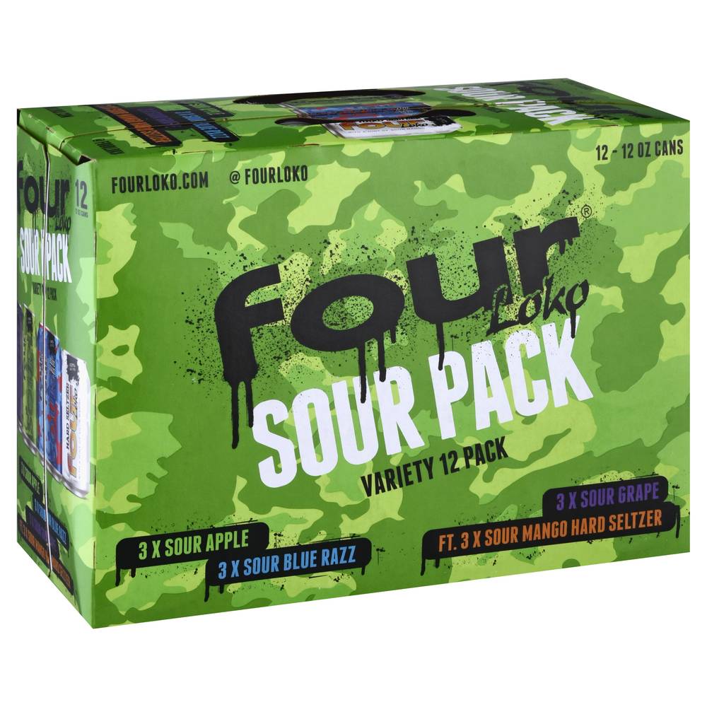 Four Loko Sour Variety pack Drink (12 ct, 12 fl oz)