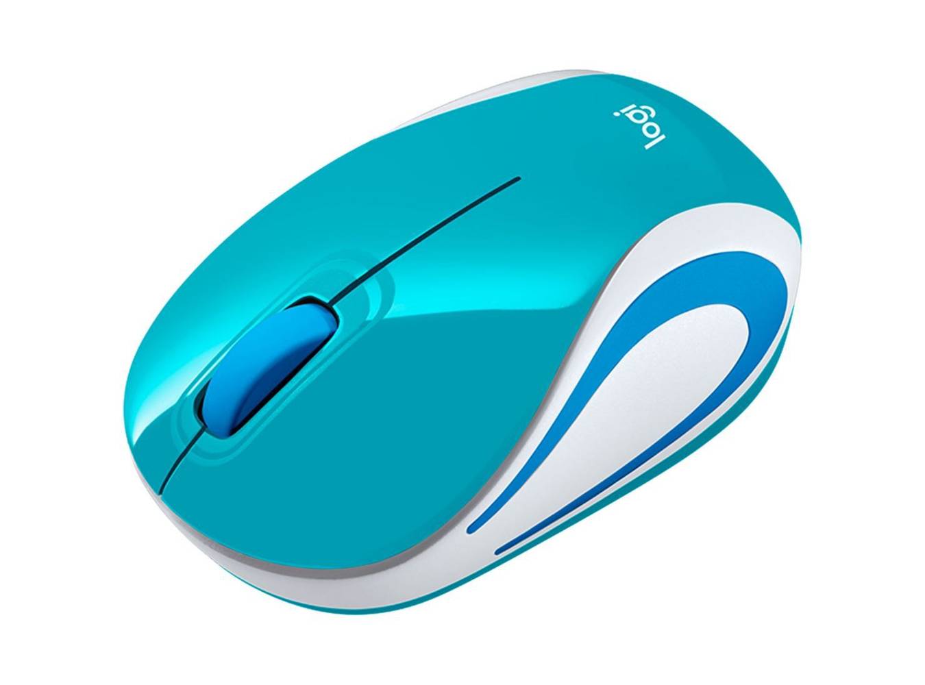 Logitech mouse logitech inalámbrico m187 celeste