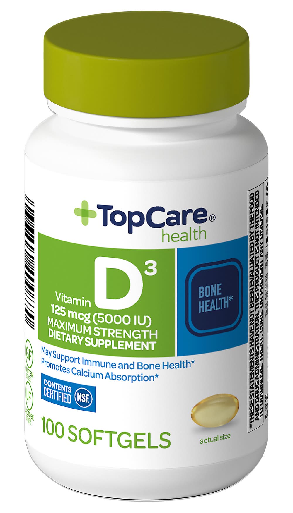 TopCare Vitamin D3 5000 Iu Softgels (2 oz)