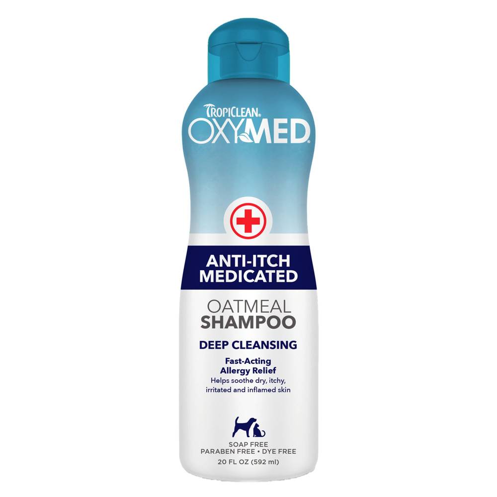 Tropiclean Oxymed Medicated Oatmeal Pet Shampoo (20 oz)