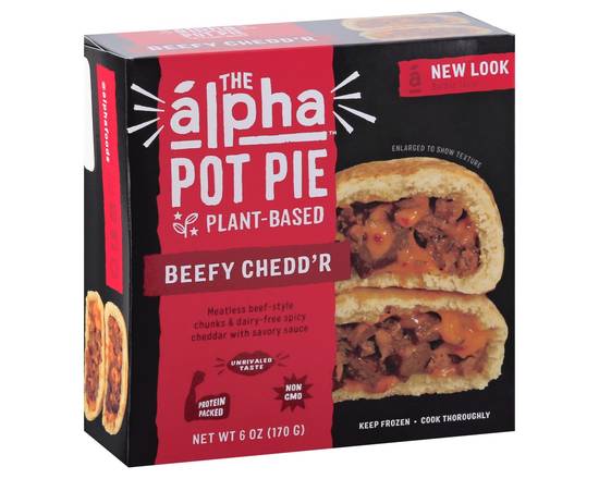Alpha Foods · Plant-Based Beefy Chedd'r Pot Pie (6 oz)