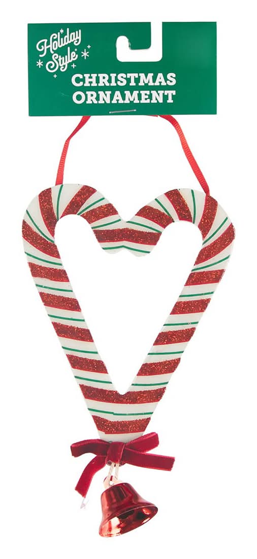Holiday Style Christmas Candy Heart Shaped Ornament