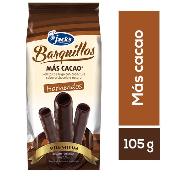 Jack's barquillos horneados con chocolate (100 g)