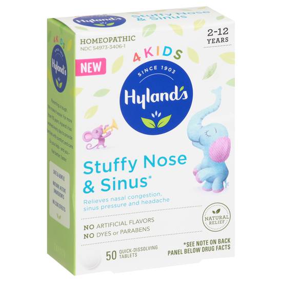 Hyland's Stuffy Nose & Sinus Tablets For Kids