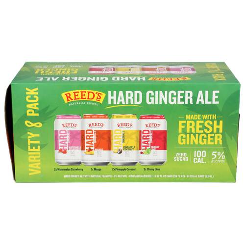 Reed's Hard Ginger Ale Variety 8 Pack Cans