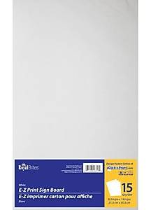 Royal Brites E-Z Print 8-1/2" X 14", White Sign Board