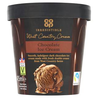 Co-Op Irresistible Ice Cream (chocolate )