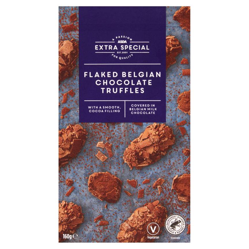 Asda Extra Special Flaked Belgian Chocolate Truffles 160g