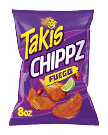 Takis Chippz Fuego Hot Chili Pepper & Lime Potato Chips 8oz