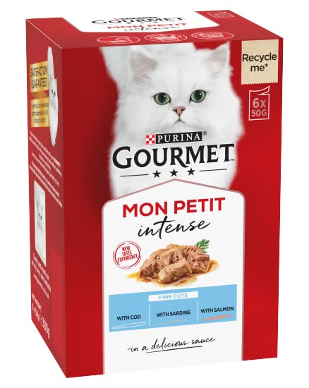Purina Gourmet Mon Petit Intense Fine Cuts Adult Cat Food (6 pack)
