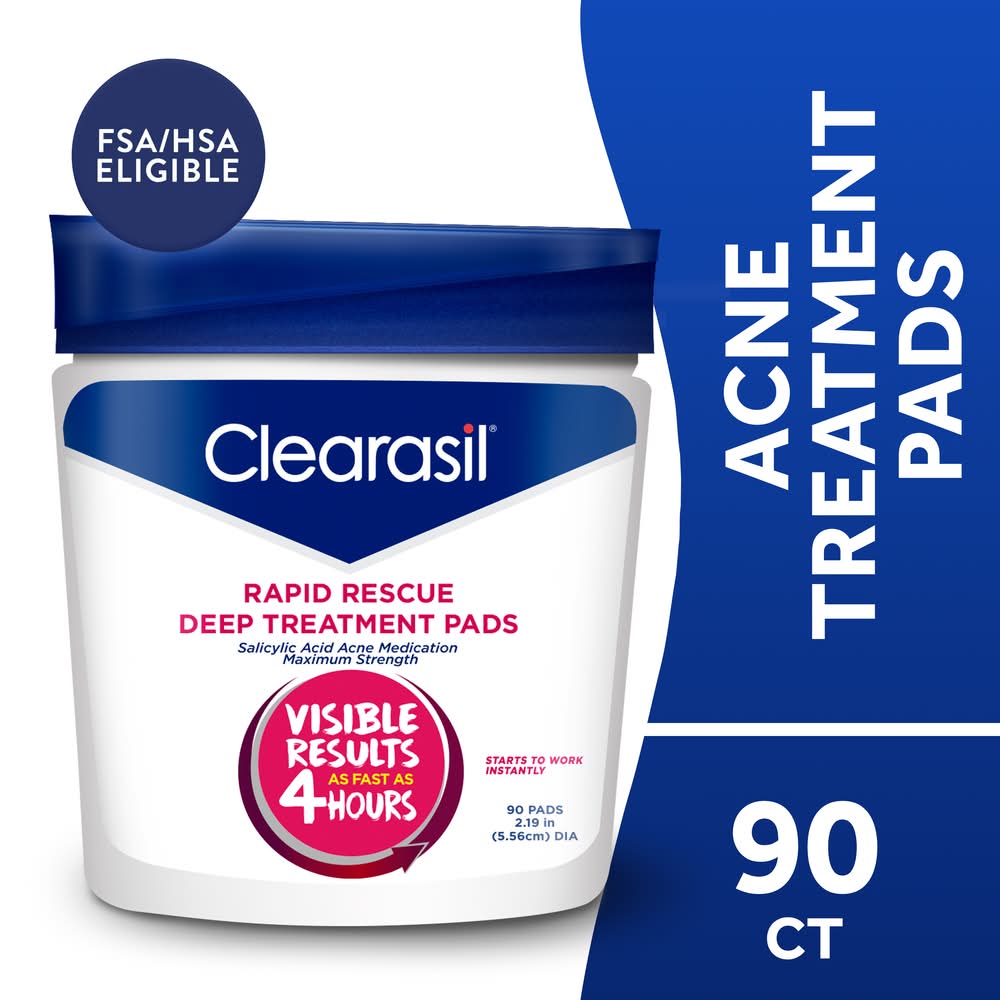 Clearasil Maximum Strength Rapid Rescue Deep Treatment Pads (8 oz)