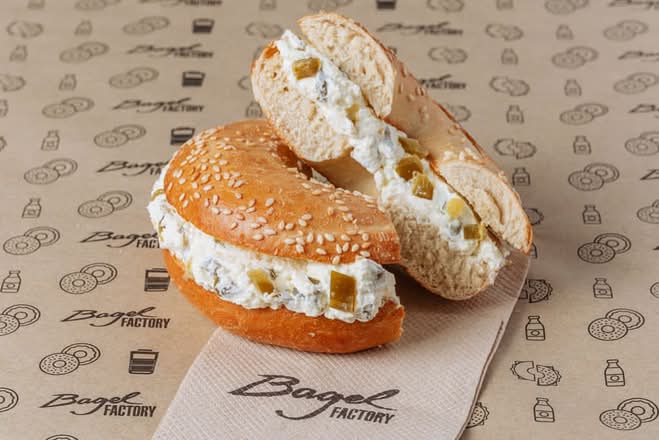 Jalapeno Cream Cheese Bagel