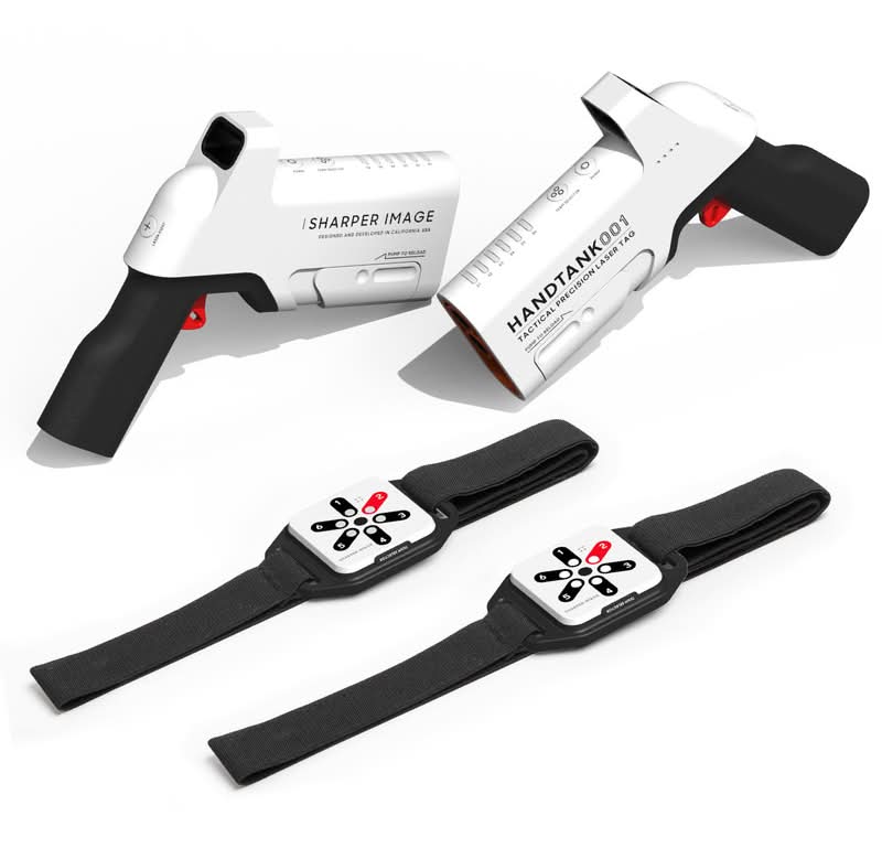 Sharper Image · Laser tag battle