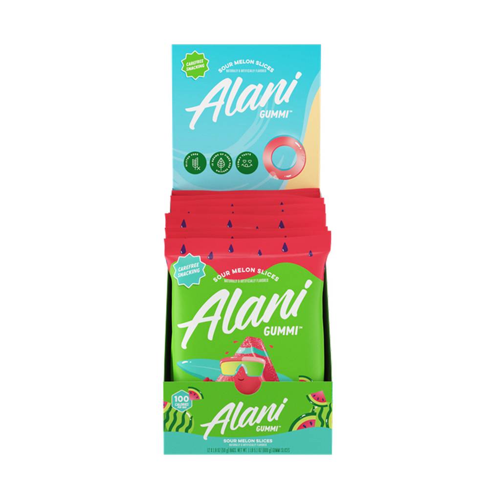 Alani Nu Fit Snacks - Sour Melon Slices Gummi