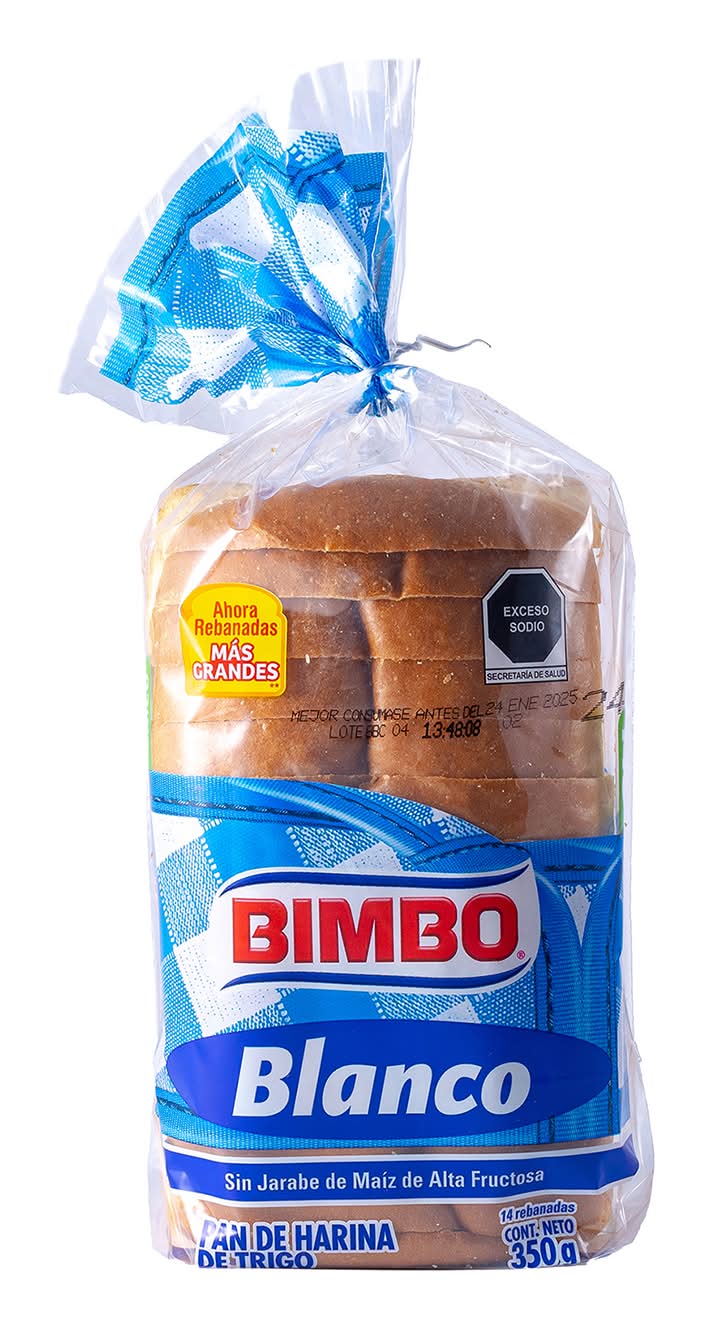 Bimbo · Pan blanco de harina de trigo (350 g)