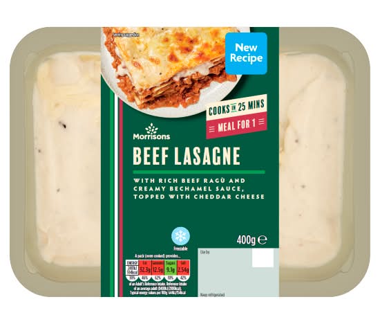 Morrisons Beef Lasagne With Egg Pasta (400g)