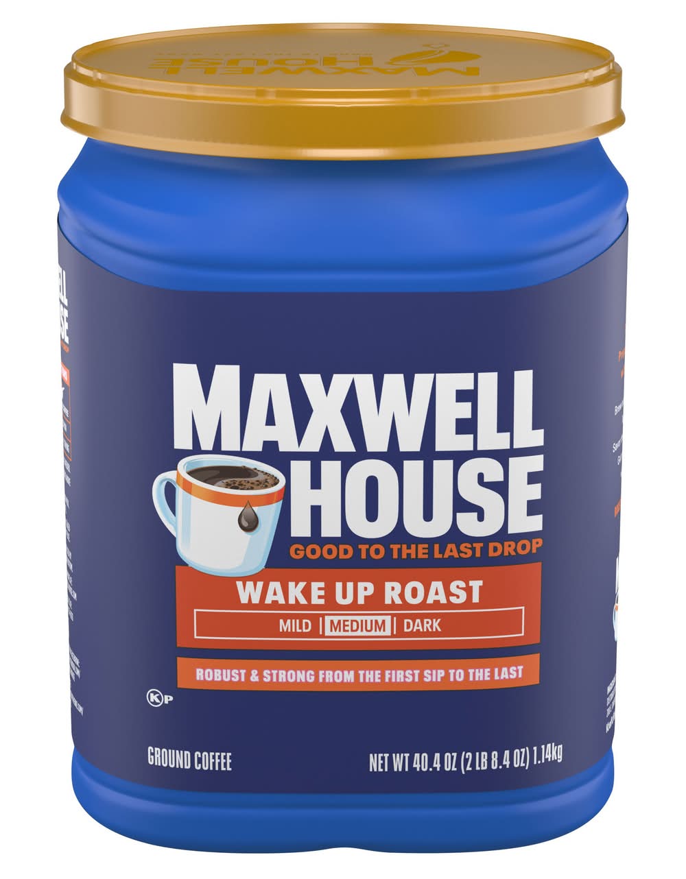 Maxwell House Ground Coffee, Wake Up Roast (40.4 oz)