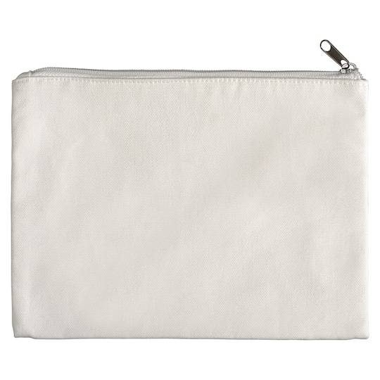 10" X 8" White Canvas Pouch By Make Market