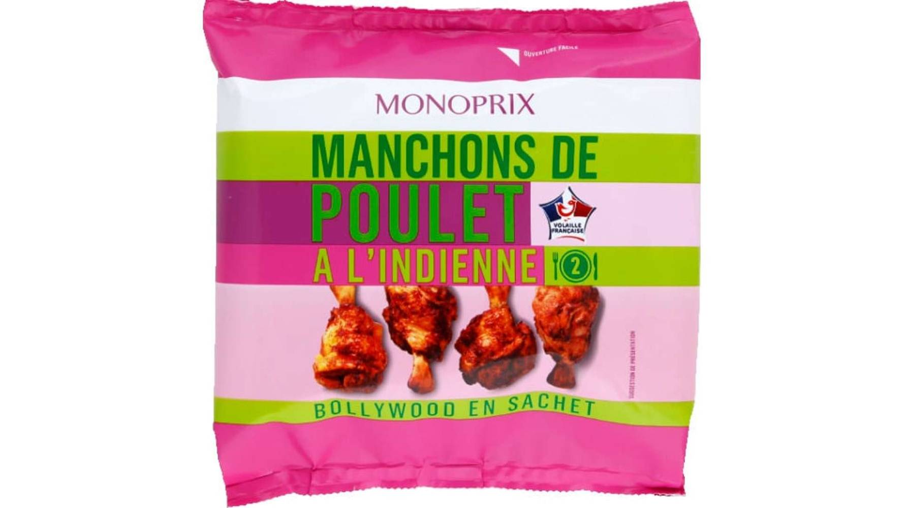 Monoprix Manchons de poulet indien Le sachet de 250 g