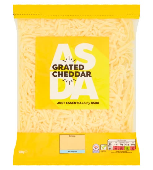Just Essentials by ASDA Grated Cheddar (500g)