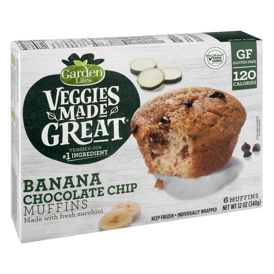 Veggies Made Great Muffins (banana chocolate chip) (6 ct)