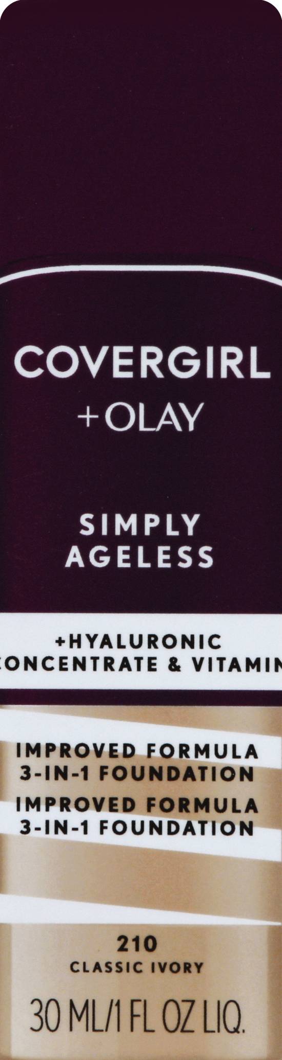 Covergirl Olay Simply Ageless 3-in-1 Foundation Classic Ivory 210