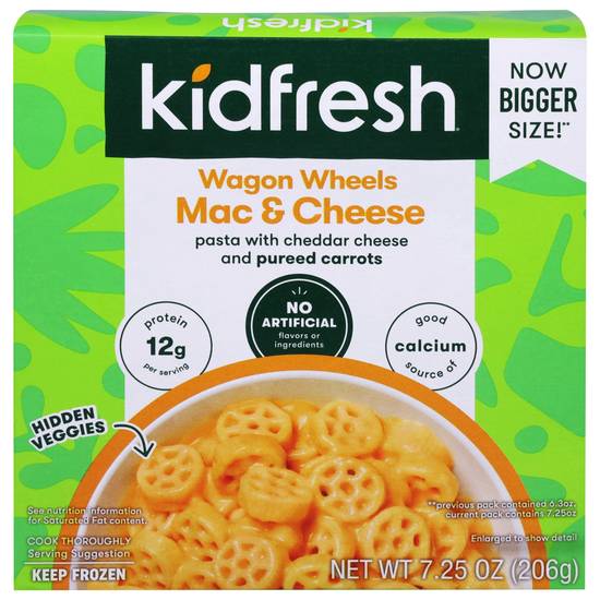 Kidfresh Wagon Wheels Mac & Cheese