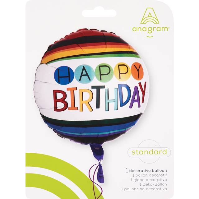 Anagram Standard Happy Birthday Foil Balloon