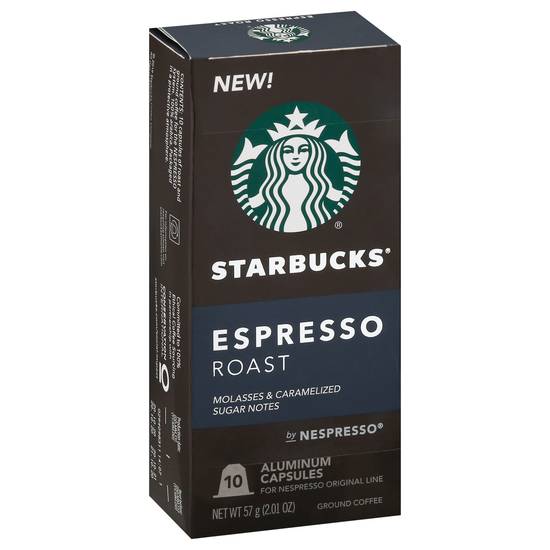 Starbucks Espresso Roast Ground Coffee Pods (2 oz)