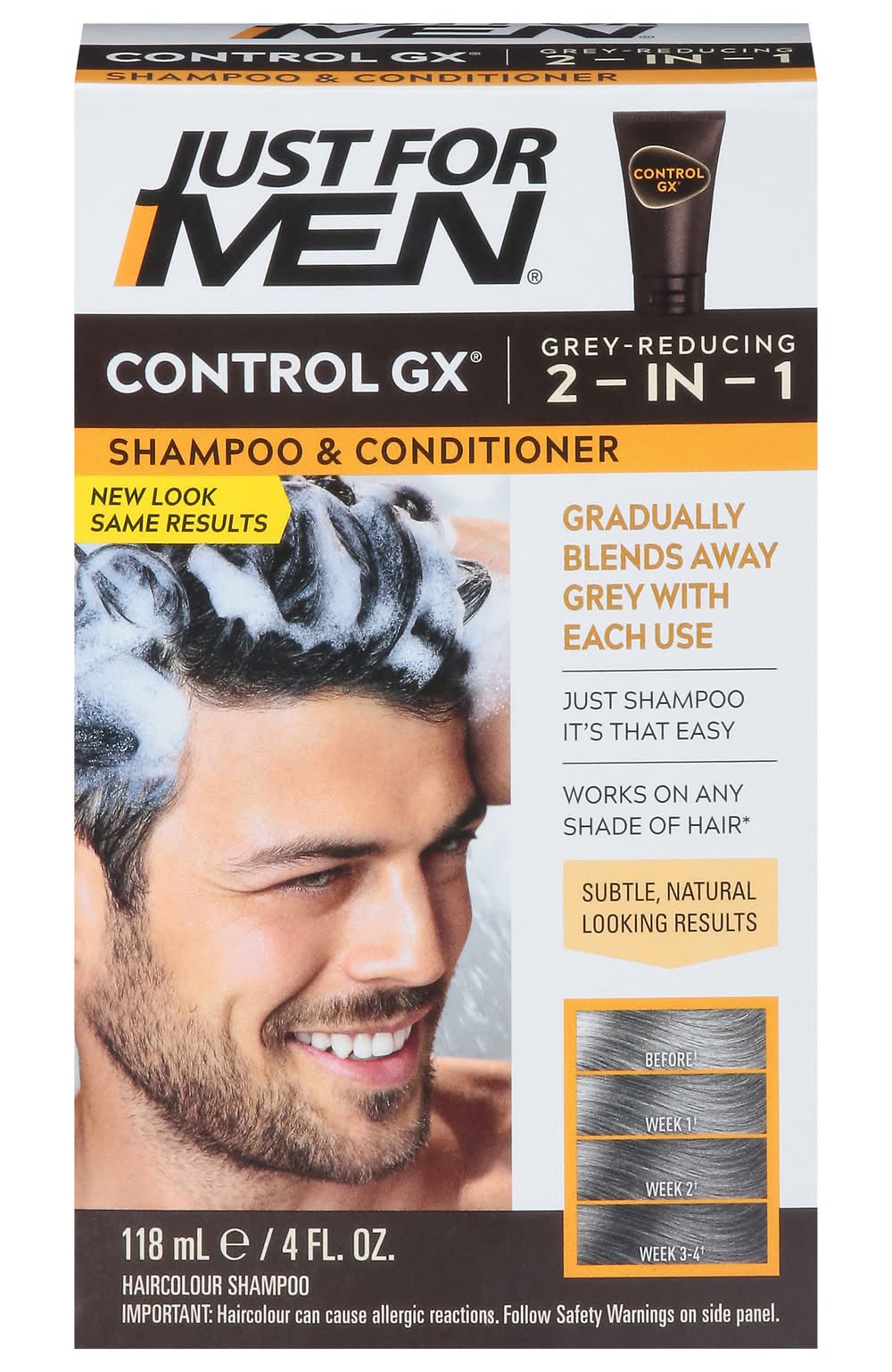 Just For Men Control Gx Grey Reducing Shampoo & Conditioner (118 ml)