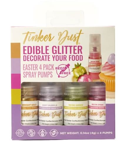 Bakell Tinker Dust Edible Glitter Easter 4 Pack
