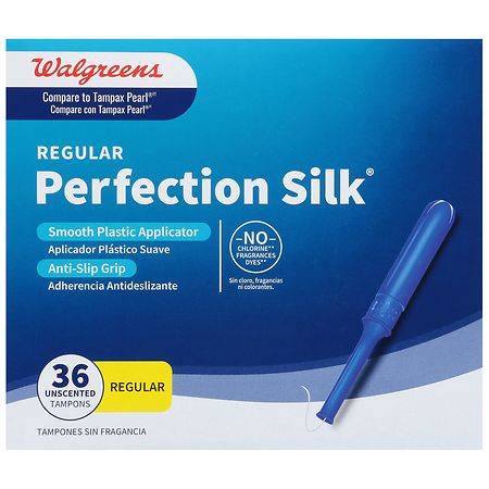 Walgreens Unscented Regular Perfection Silk Tampons (36 ct)