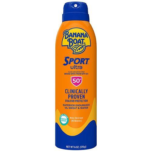 Banana Boat Sport Ultra Clear Sunscreen Spray SPF 50 - 6.0 oz