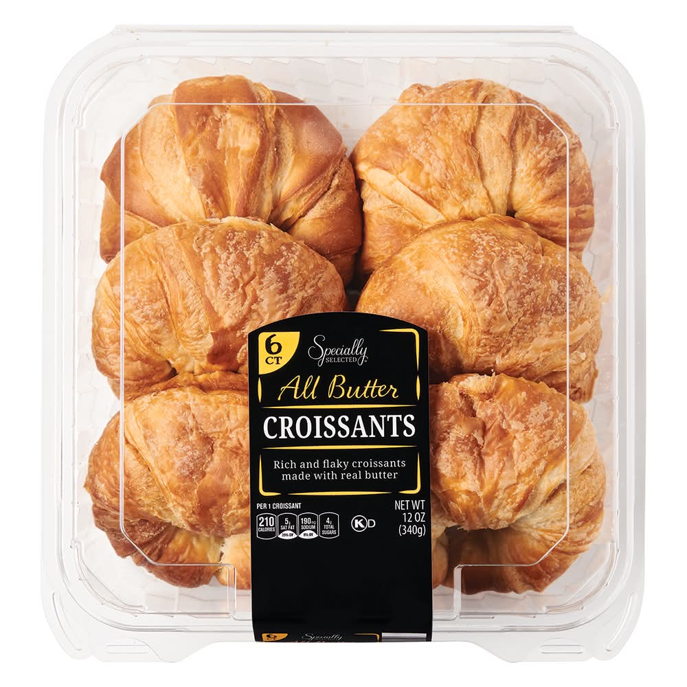 Specially Selected Rich & Flaky Croissants, Butter (12 oz, 6 ct)