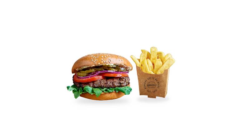 Burger +Frytki