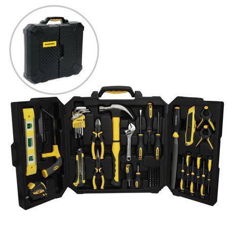 Workpro ensemble d'outils de réparation à domicile (82unités) - home repair tool set (82 units)