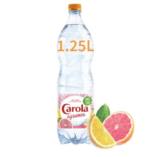 Carola - Eau gazeuse aromatisée agrumes (1.25 L)