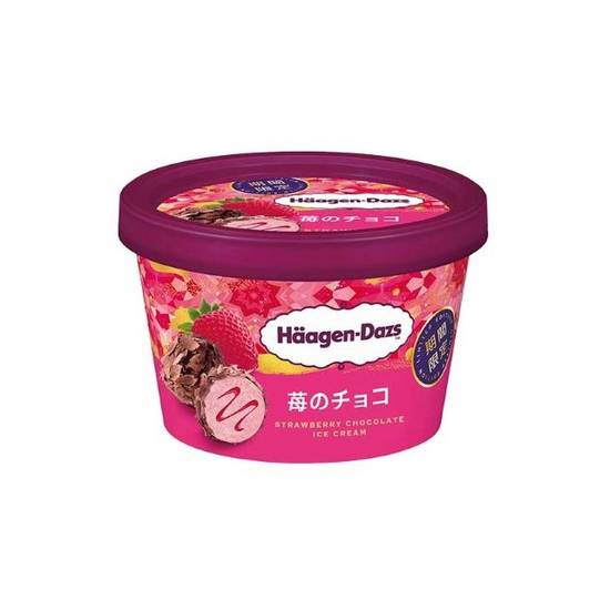 哈根達斯日本草莓可可冰淇淋