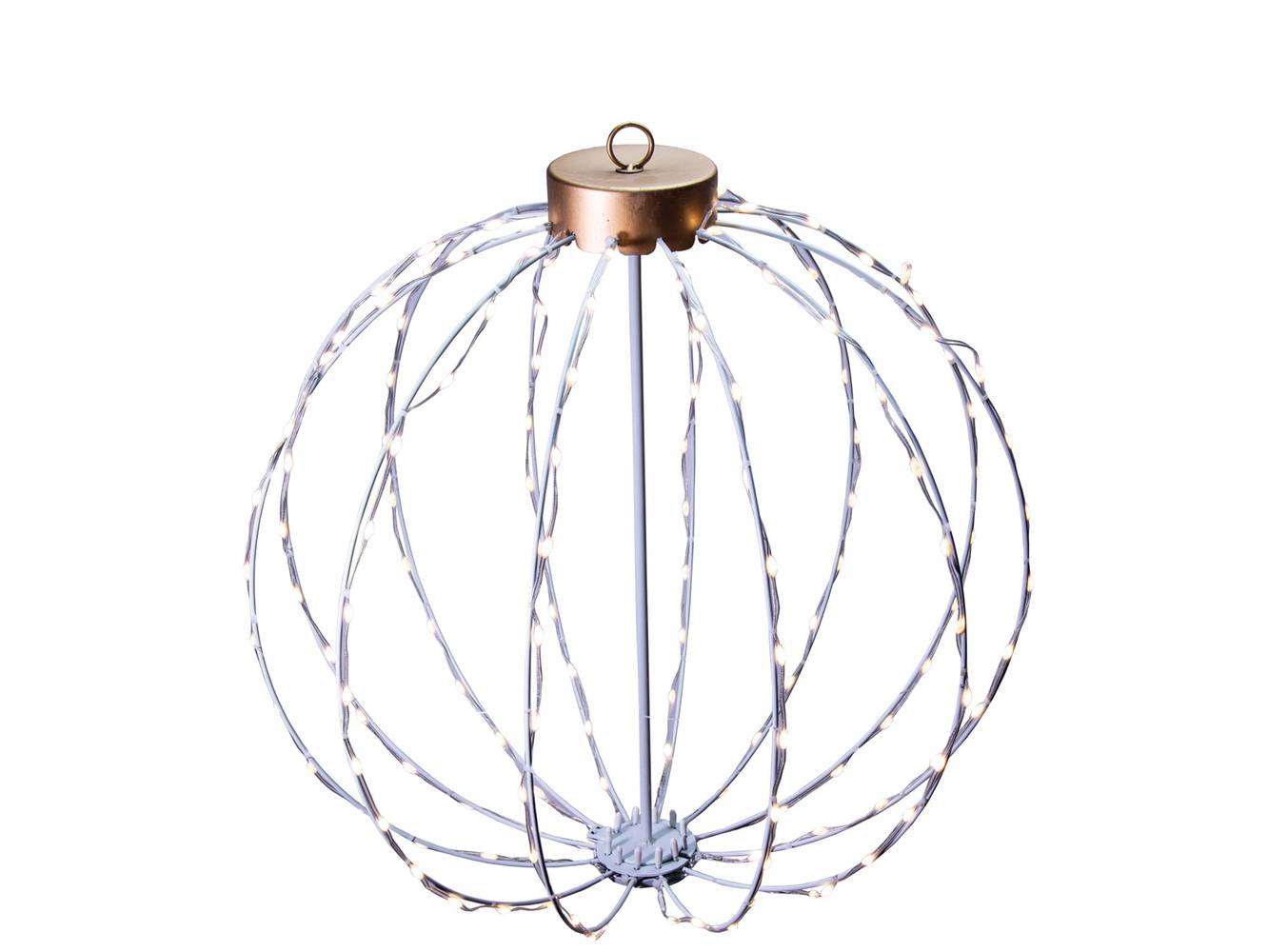 GE 18-in StayBright LED Metal Ball Ornament Decoration | 81901LO